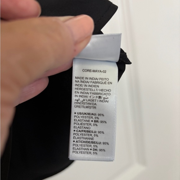 The Drop Silky Slip Skirt - NWOT - Elegant Black Satin Skirt - Size M - Picture 8 of 9